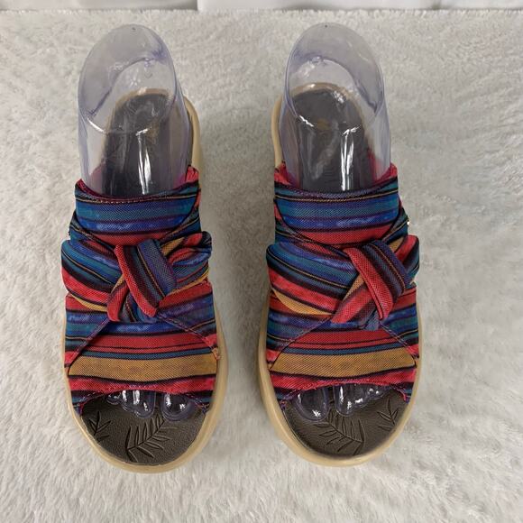 BZees Women's Premium Washable Slide Wedge Sandals Size 6.5 - Picture 2 of 9